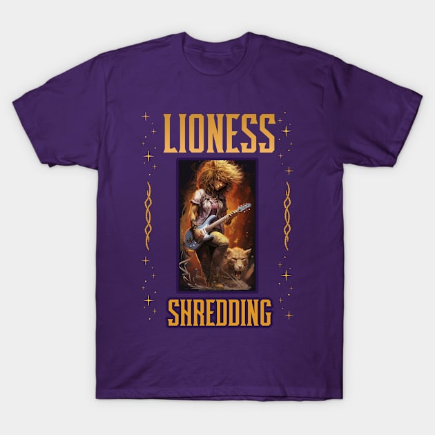 Lioness Shredding T-Shirt by natural-20s